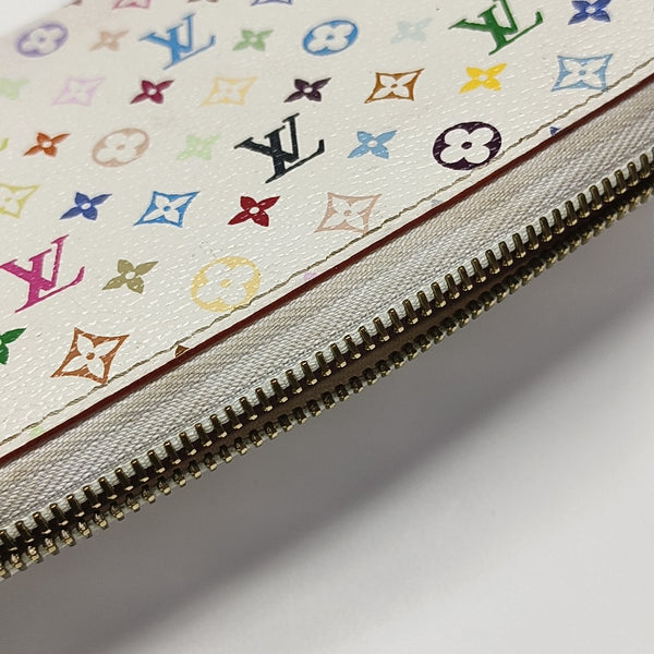 LV × TM ZIPPY Monogram Coated Canvas White Wallet