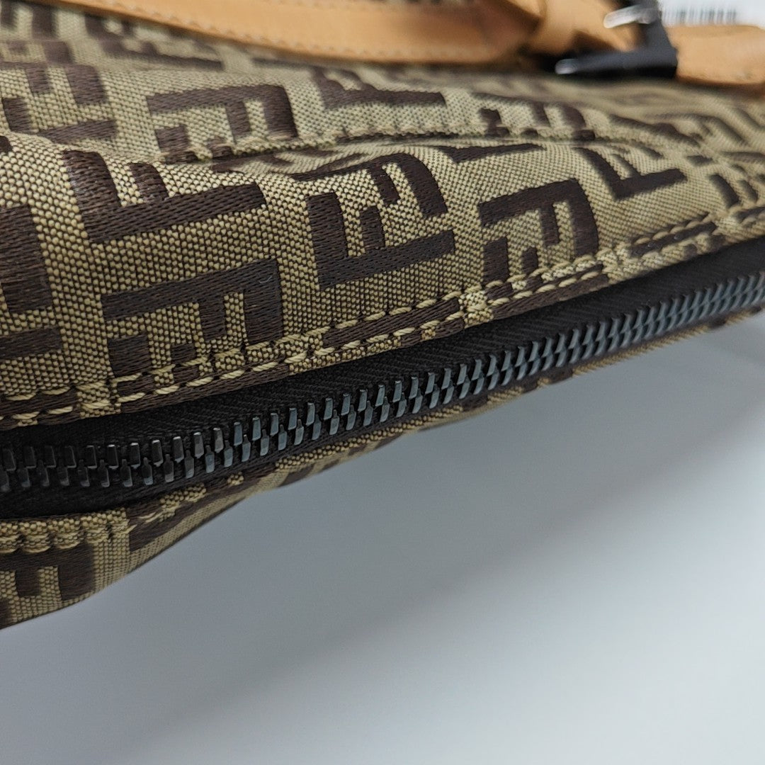 Canvas Top Handle Bag Brown