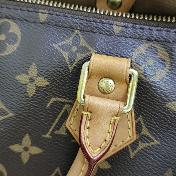 SPEEDY 30 Monogram Coated Canvas Brown