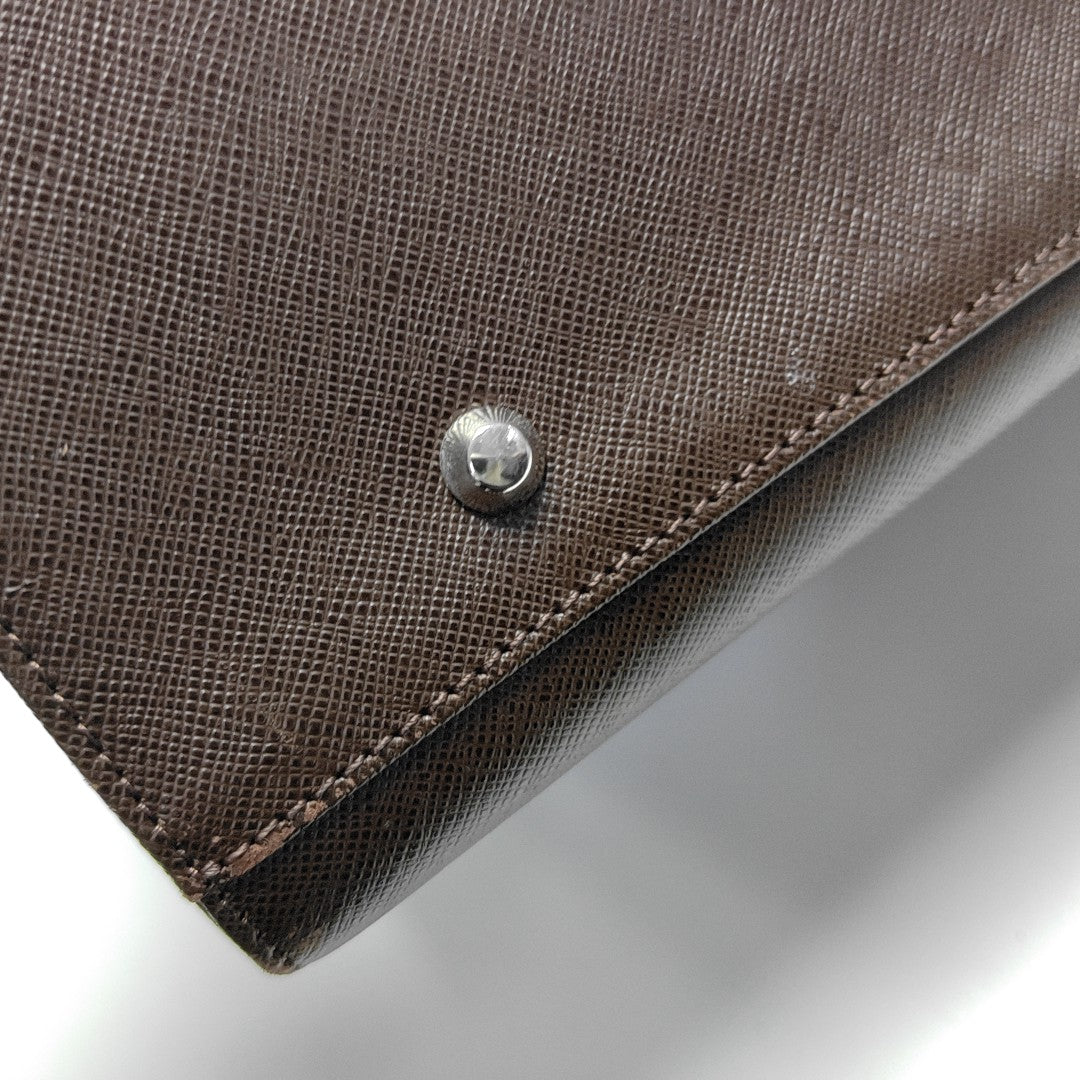 Calfskin Shoulder Bag Brown