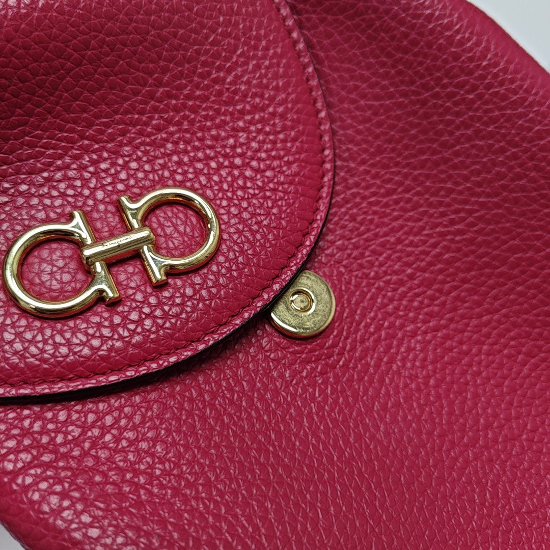 Gancini Mini Calfskin Pink