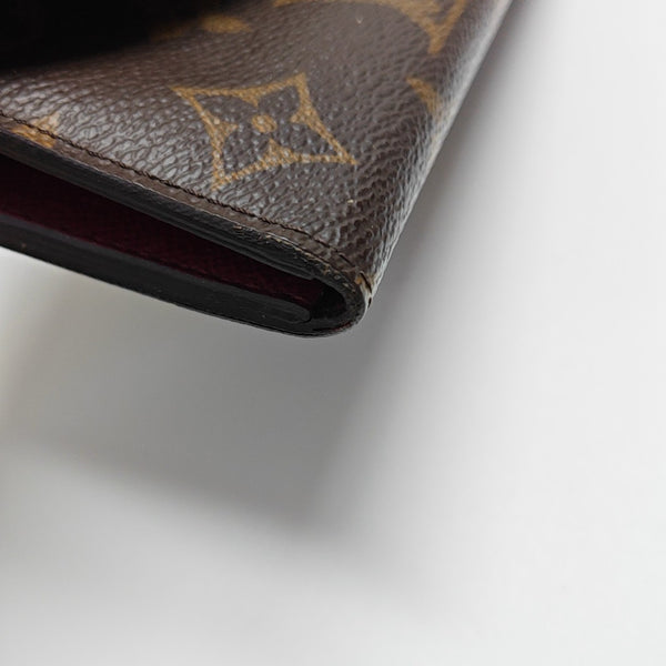 EMILIE Monogram Coated Canvas Brown Wallet