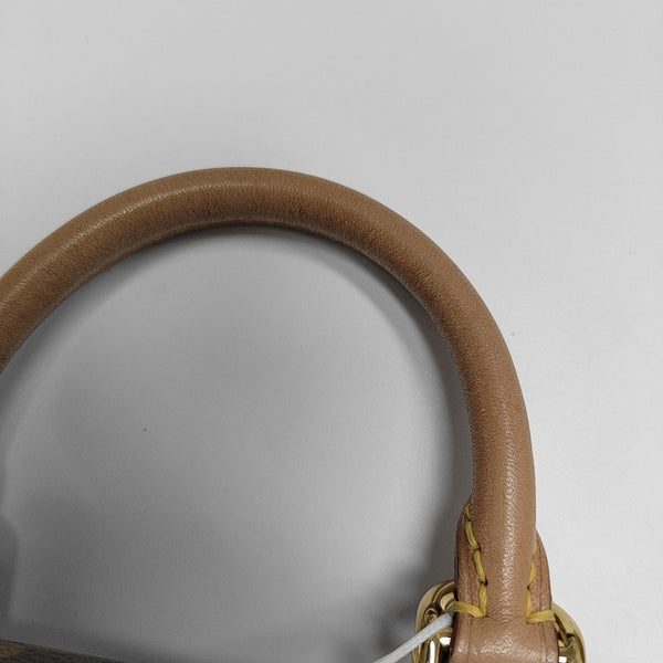 CLUNY PM Monogram Coated Canvas Brown