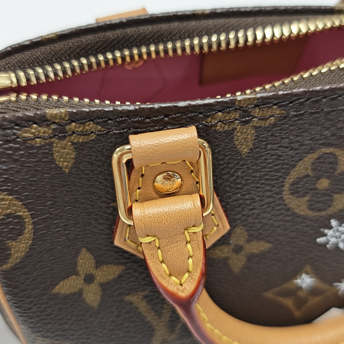 SPEEDY Nano Monogram Coated Canvas Brown