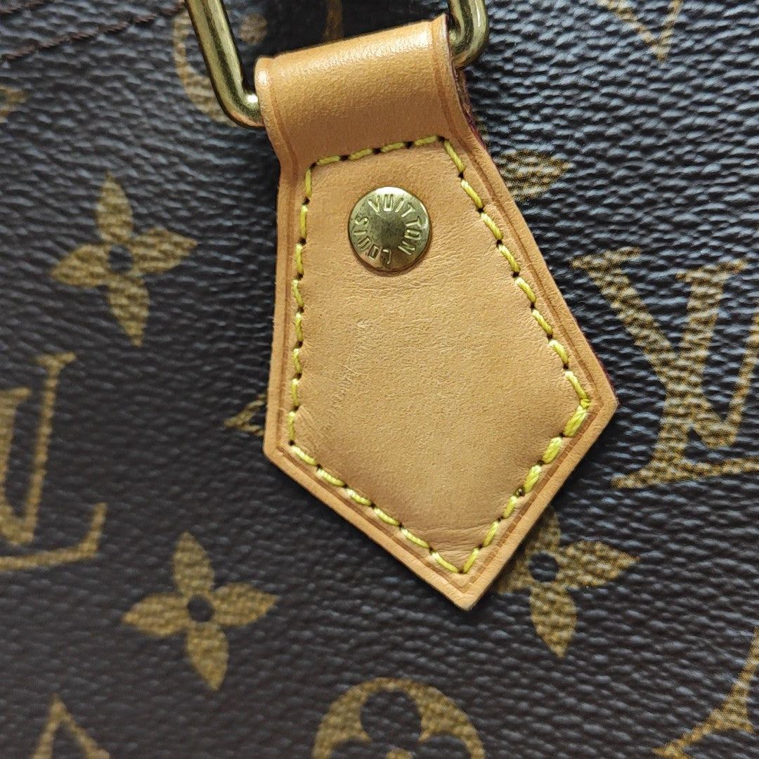 SPEEDY 25 Monogram Coated Canvas Brown