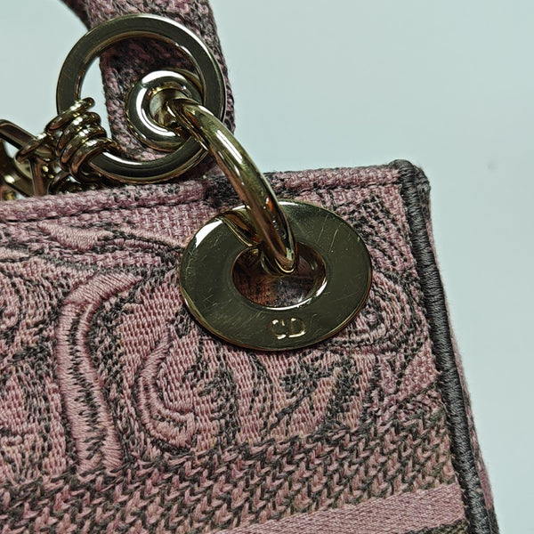 Lady Dior Mini Fabric Pink