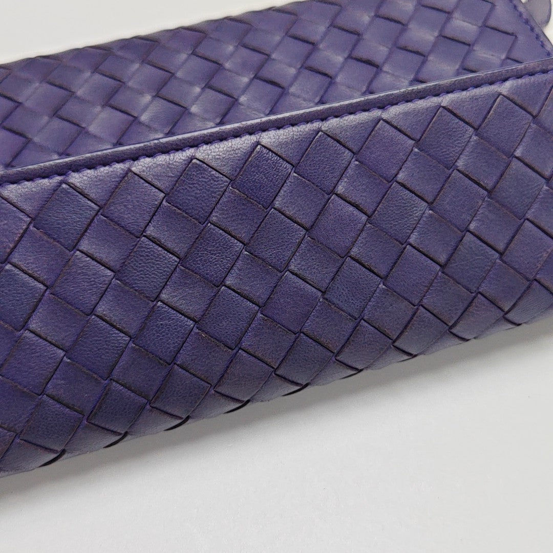 Calfskin Wallet Purple
