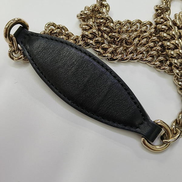 Emily Chain Mini Monogram Calfskin Black