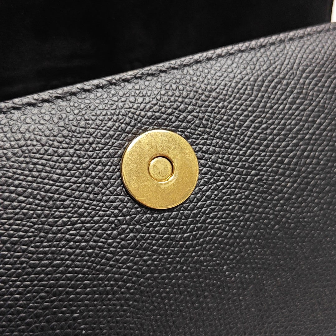 Saddle Mini Calfskin Black