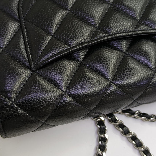 WOC Quilted Grained Calfskin Black