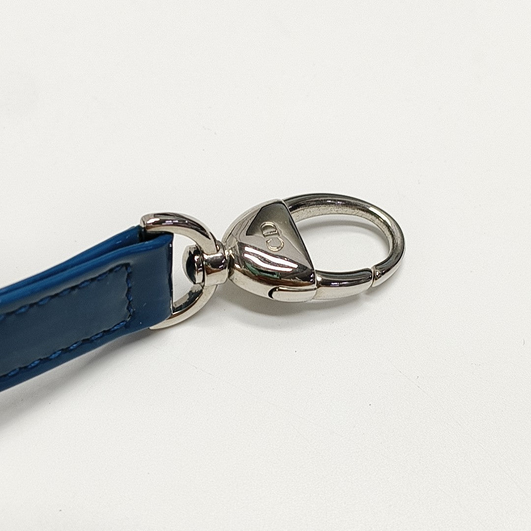 Lady Dior Large Cannage Patent Leather Blue