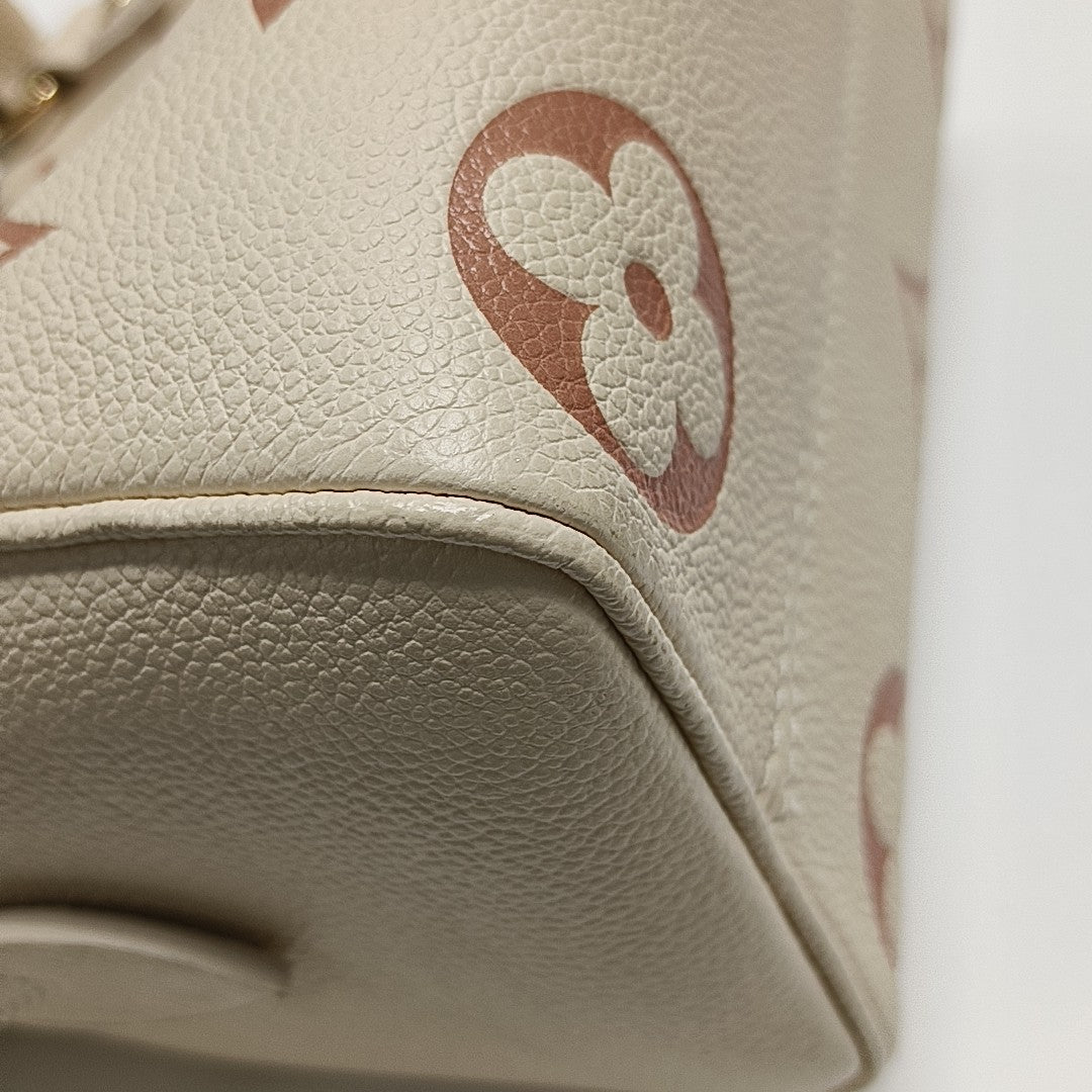 SPEEDY 20 Monogram Calfskin Beige