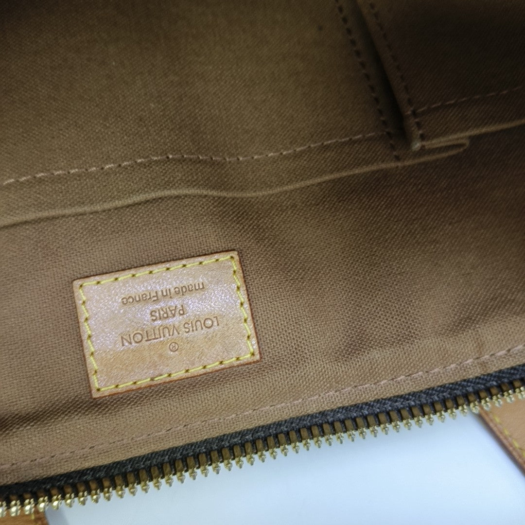 PALERMO PM Monogram Coated Canvas Brown
