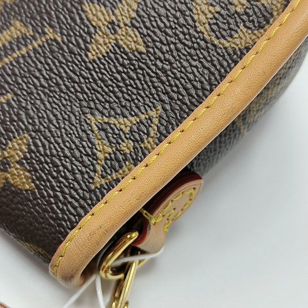 DIANE Nano Monogram Coated Canvas Brown