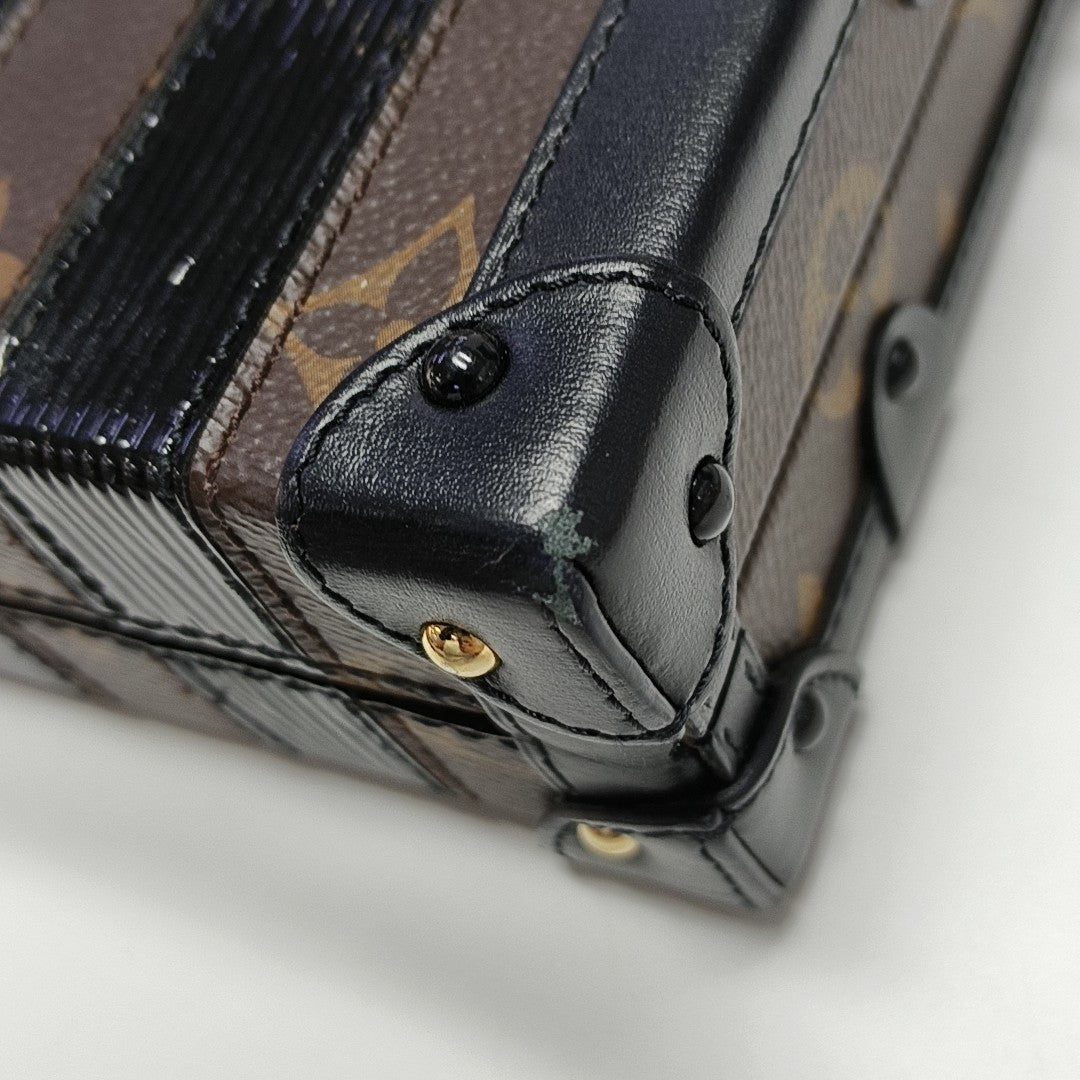 PETITE MALLE Monogram Coated Canvas Brown