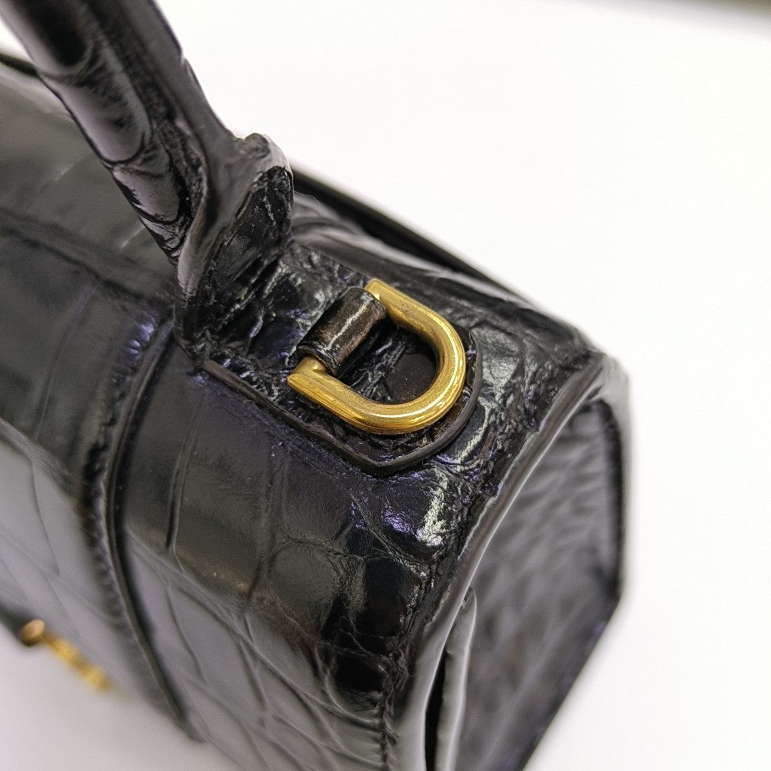 Hourglass XS Calfskin Black