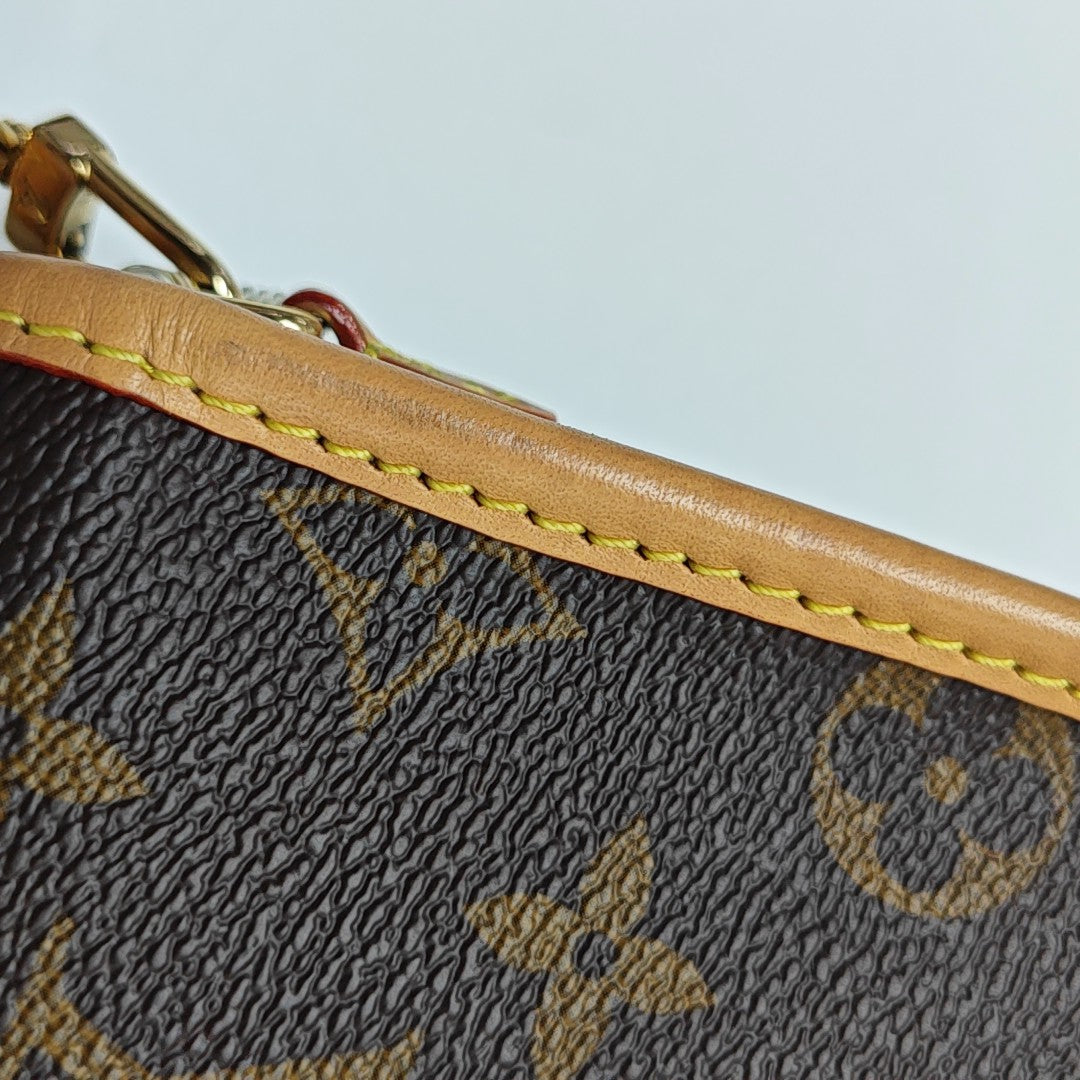 DIANE Nano Monogram Coated Canvas Brown