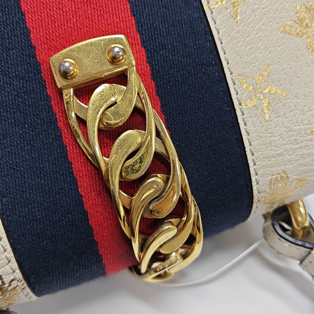 Sylvie Mini Calfskin White