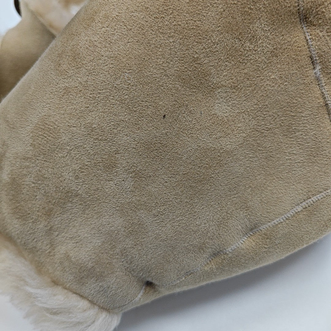 Sheepskin Bucket Bag Brown