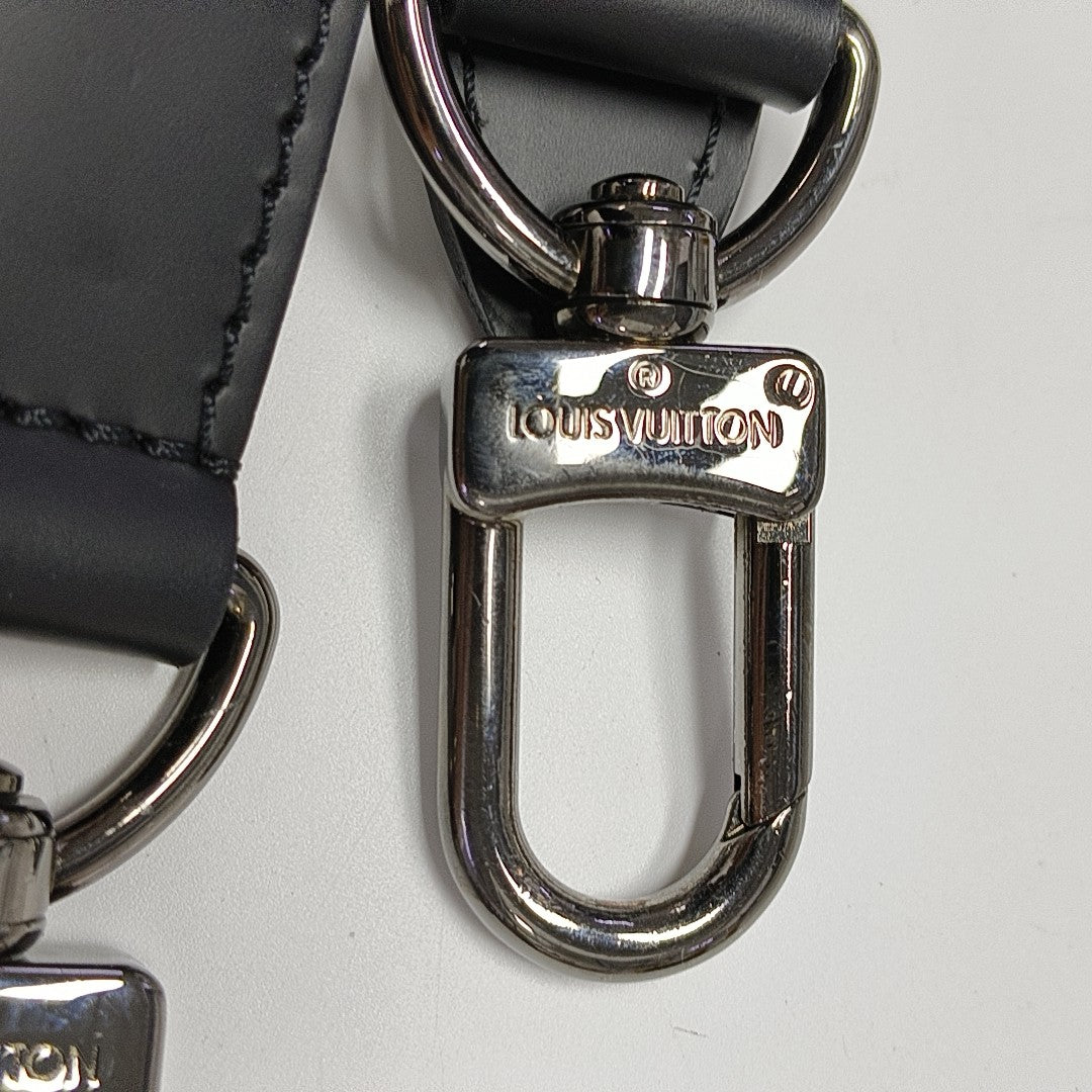 KEEPALL 55 Monogram Coated Canvas Black