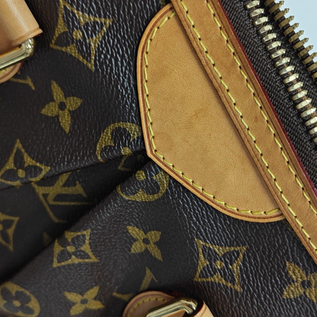 PALERMO PM Monogram Coated Canvas Brown