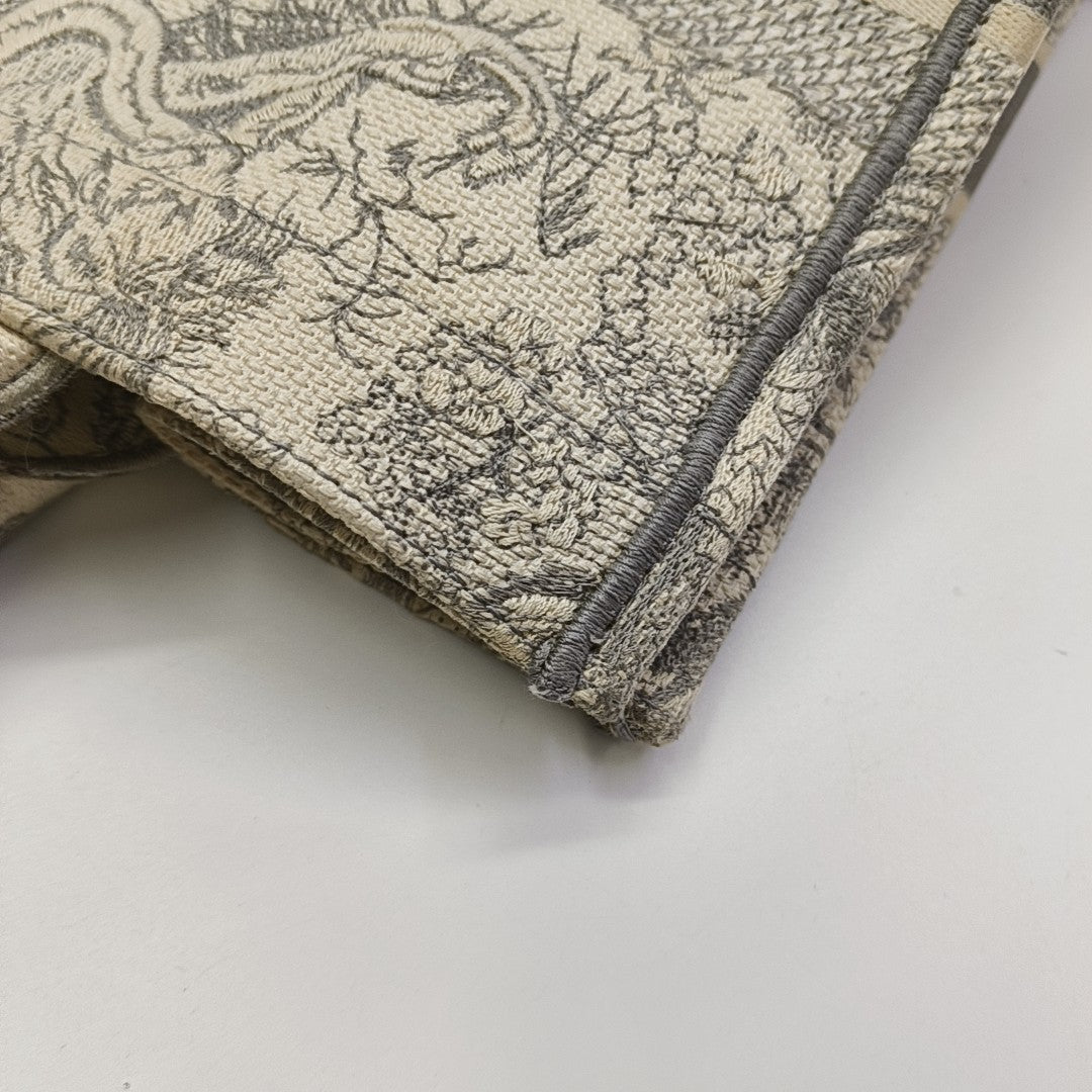 Book Tote Medium Fabric Gray