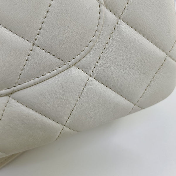 TRENDY CC Quilted Lambskin White
