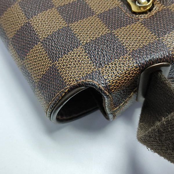 DISTRICT MM Damier Ebene Coated Canvas Brown