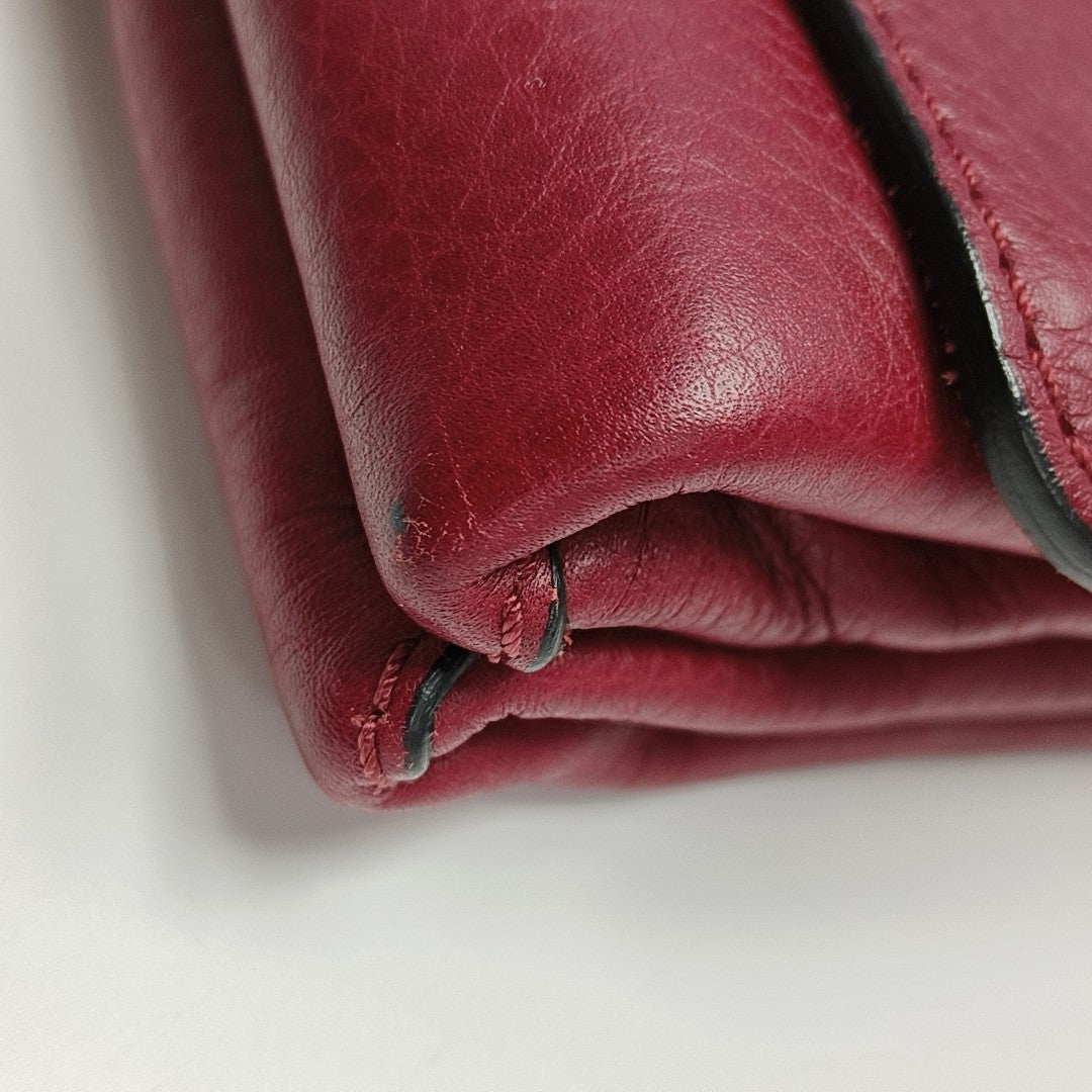 Calfskin Crossbody Bag Red