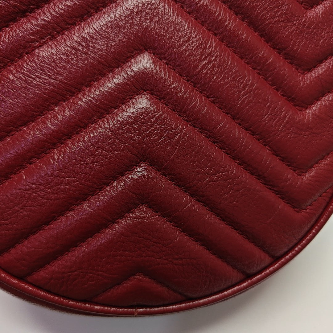 GG Marmont Mini Quilted Calfskin Red