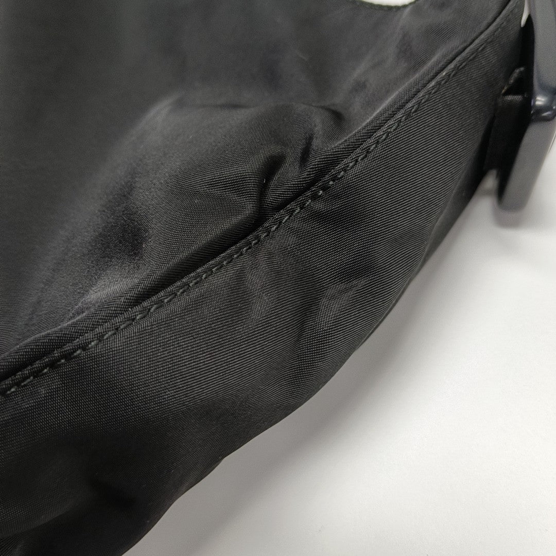 Nylon Shoulder Bag Black