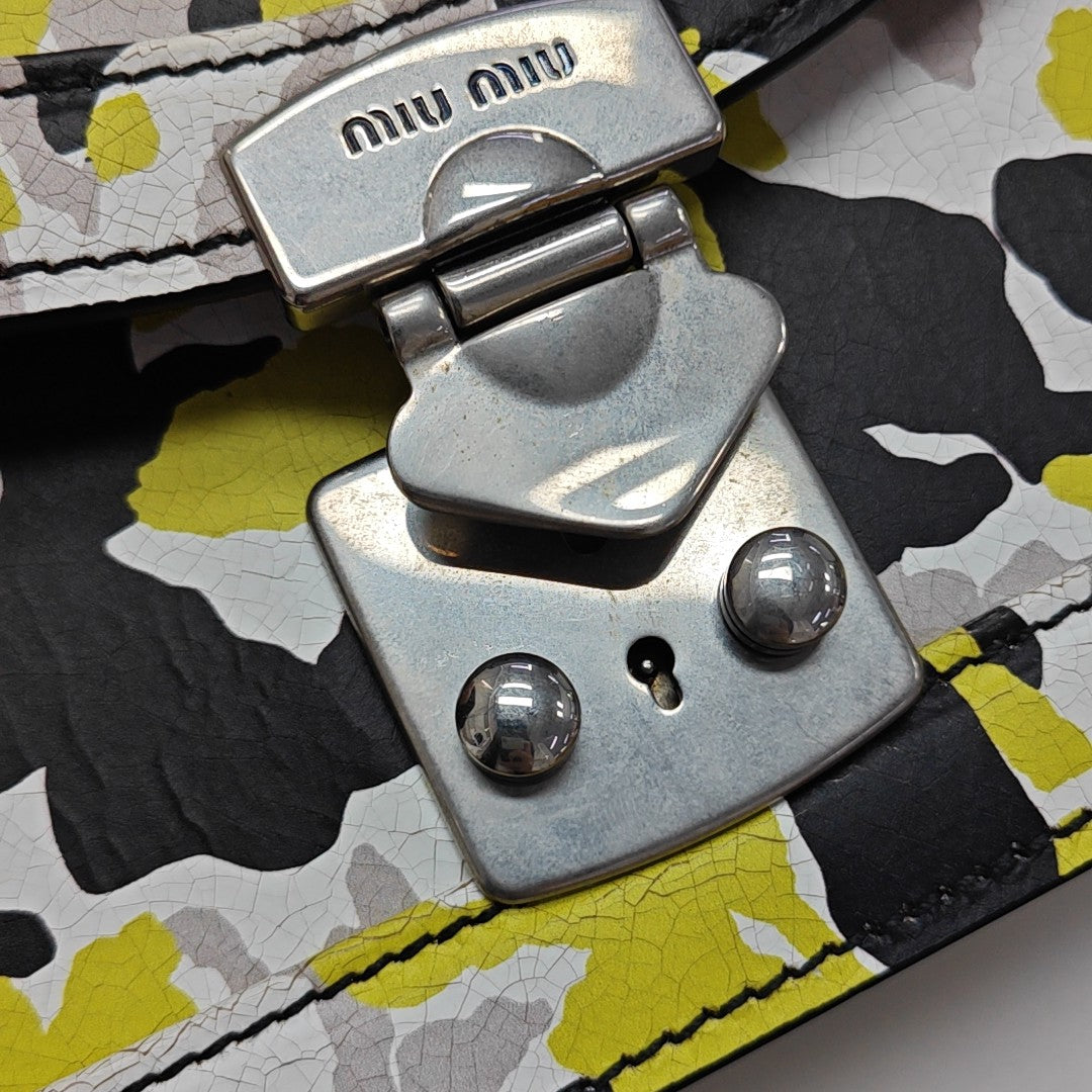 Calfskin Shoulder Bag Multicolor