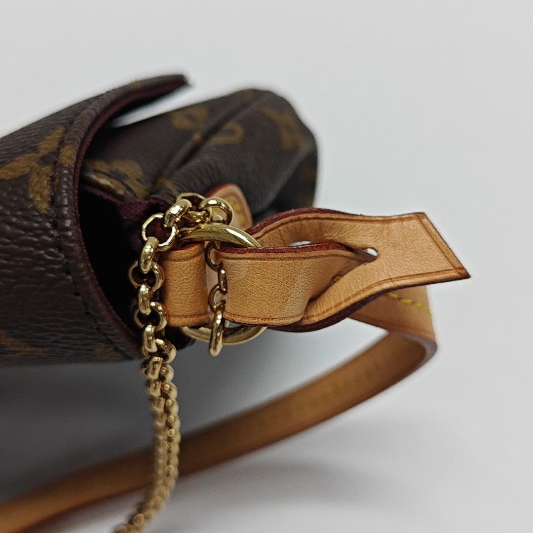 FAVORITE MM Monogram Coated Canvas Brown