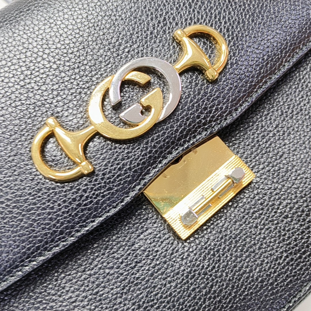 Zumi Small Calfskin Black