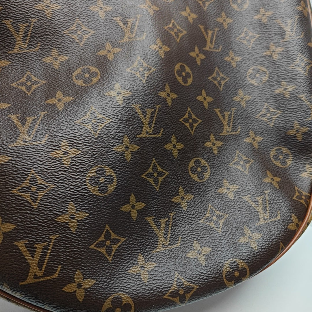 LOOP HOBO Monogram Coated Canvas Brown