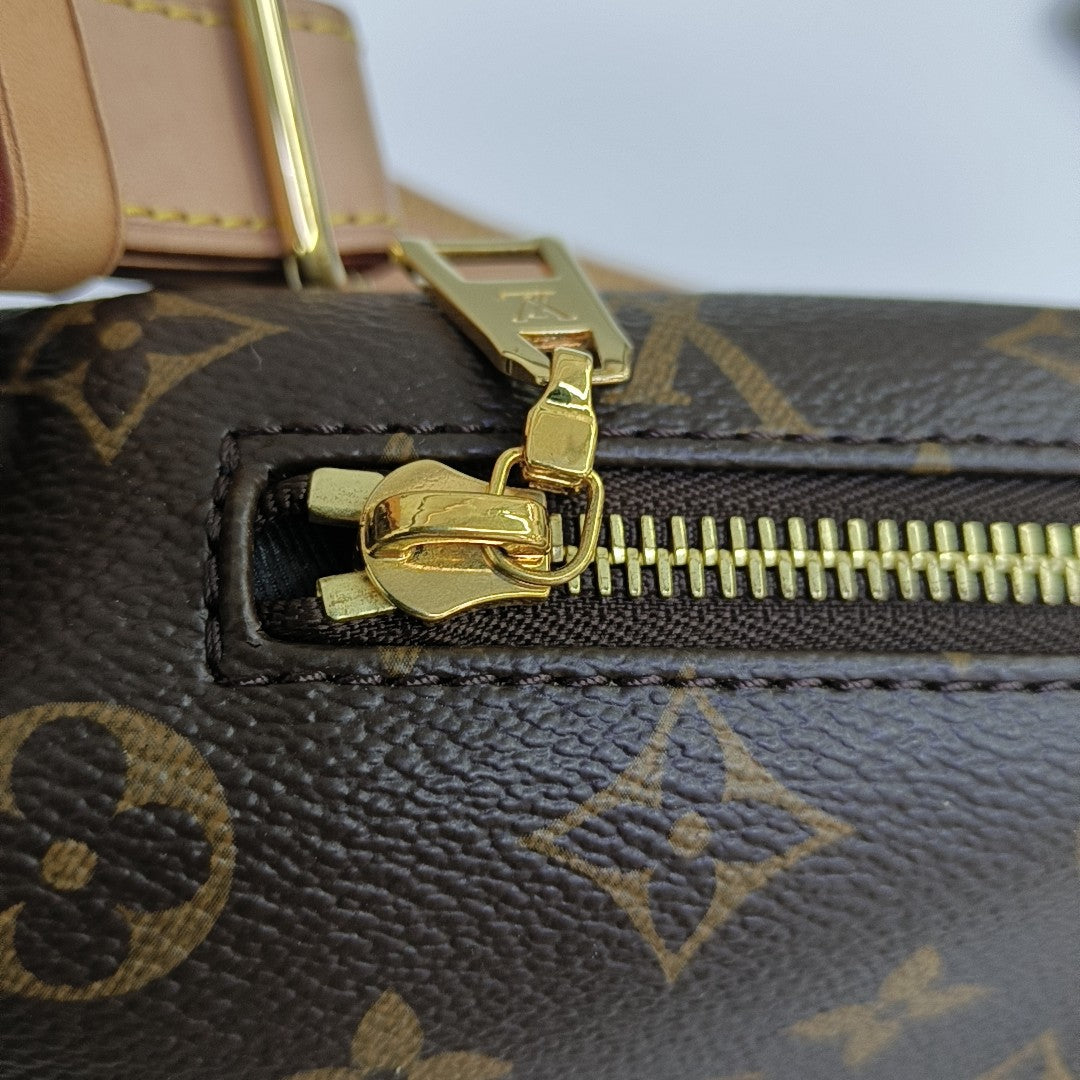 BUMBAG Monogram Coated Canvas Brown