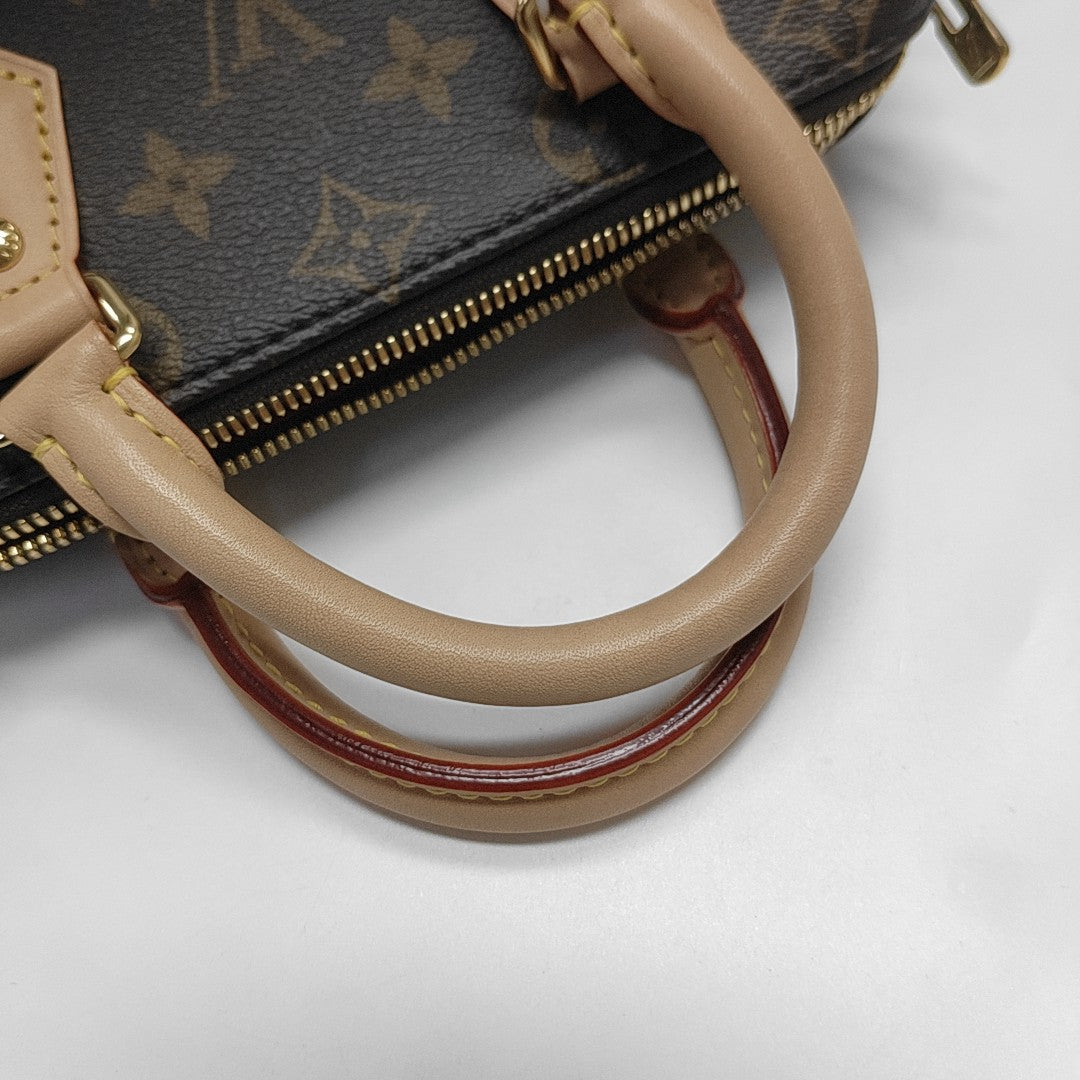 SPEEDY 20 Monogram Coated Canvas Brown