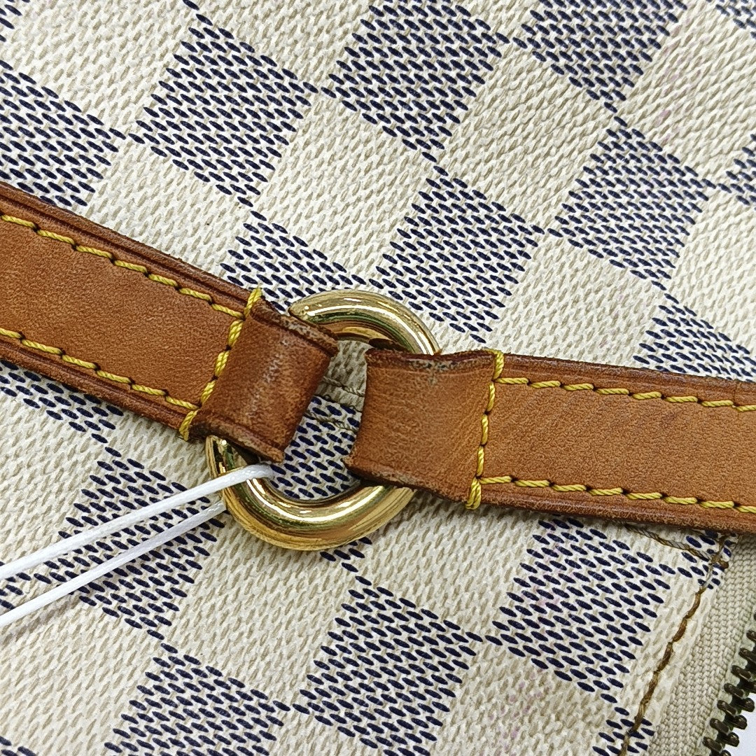 TOTALLY MM Damier Azur Coated Canvas White