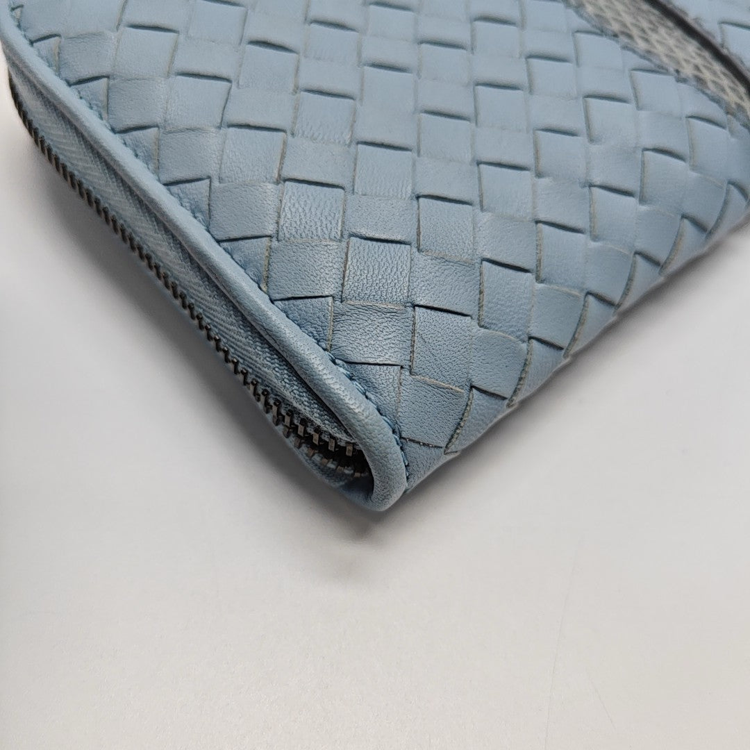 Lambskin Wallet Blue