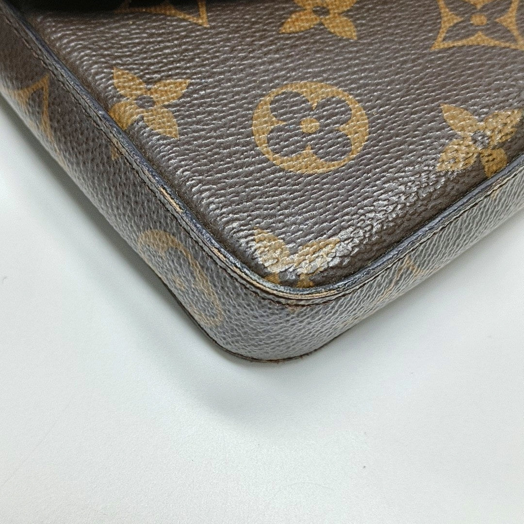 FÉLICIE Monogram Coated Canvas Brown