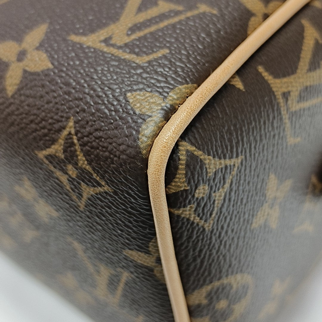 SPEEDY 20 Monogram Coated Canvas Brown