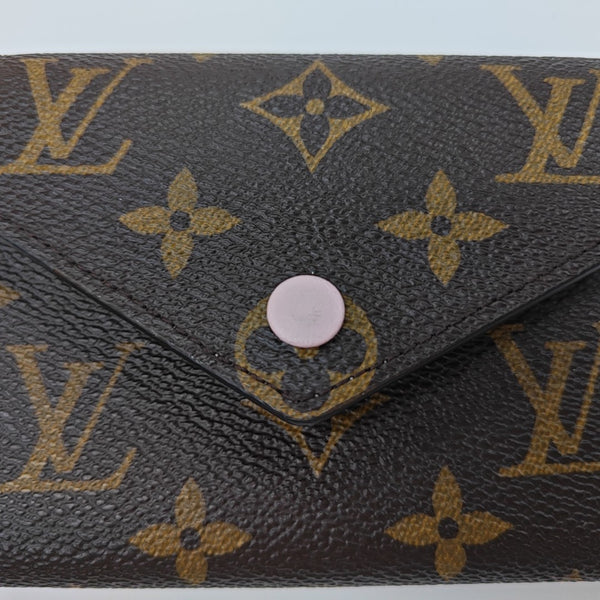 VICTORINE Monogram Coated Canvas Brown Wallet
