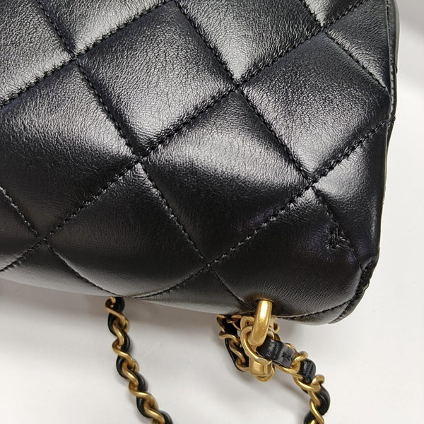 Quilted Lambskin Black
