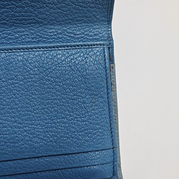 Calfskin Wallet Blue