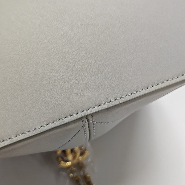 Quilted Calfskin Top Handle Bag Small Green