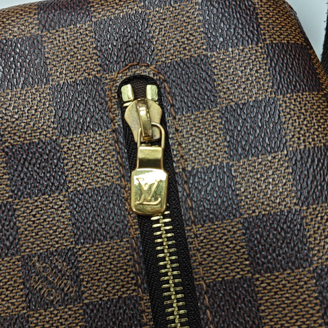 BROOKLYN Damier Ebene Coated Canvas Brown