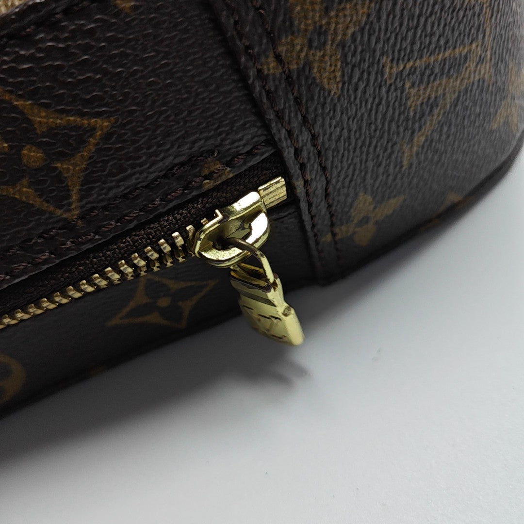 SPONTINI Monogram Coated Canvas Brown