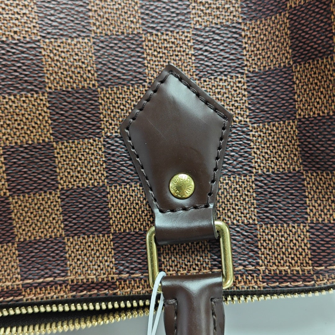 SPEEDY 25 Damier Ebene Coated Canvas Brown