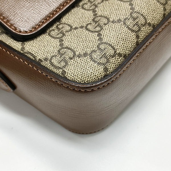 Horsebit 1955 Small Coated Canvas Beige