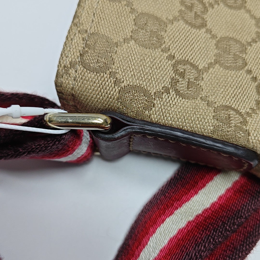 Monogram Canvas Shoulder Bag Beige